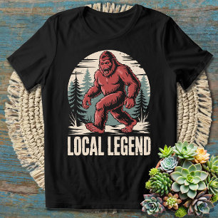 Camiseta Pé Grande Yeti Lenda Local Engraçada - Humorística