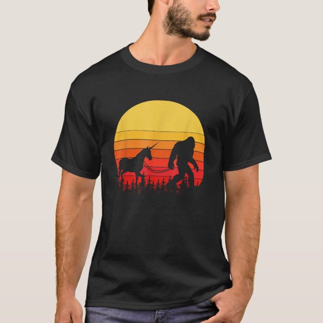 Camiseta Pé-grande Yeti Unicórnio Criptozoologia Sasquatch (Frente)
