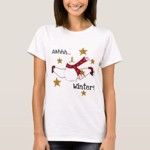 Camiseta Pé Neve de Pé de inverno de Natal