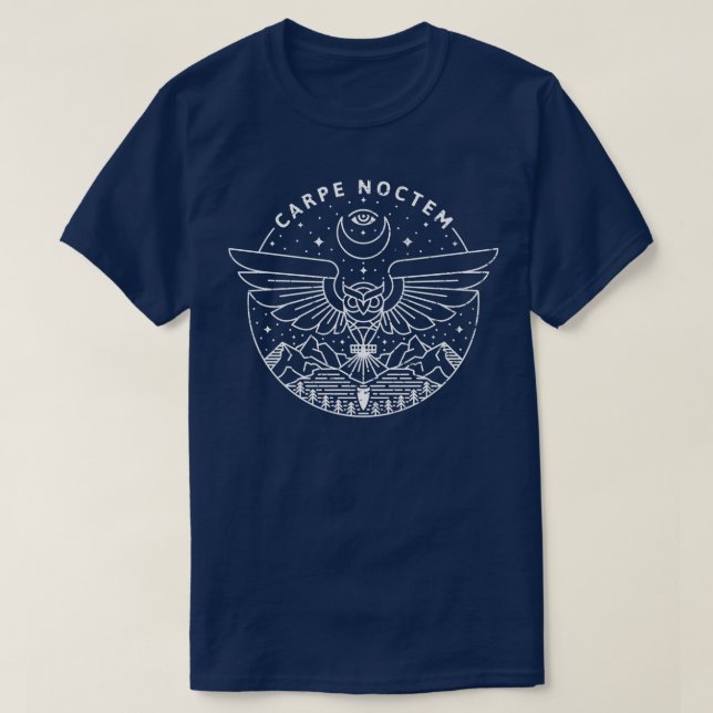 Camiseta pe Noctem Branco (Frente do Design)
