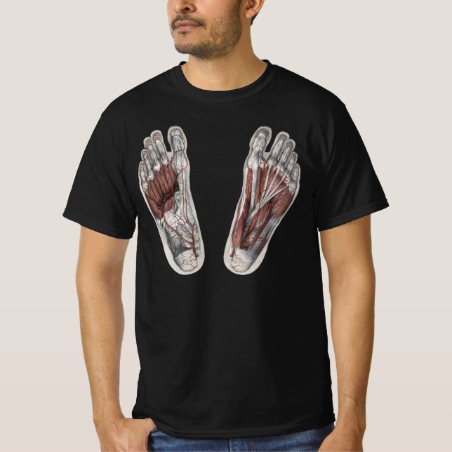 Camiseta Pé Podiatral De Podiatria Da Anatomia Humana Vinta (Frente)
