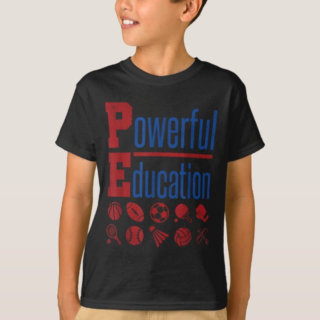 Camiseta Pe Teacher Gym Physical Education School Motivatio (Frente)