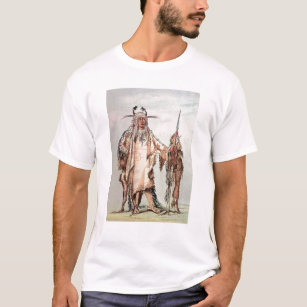 Camiseta Pe-Toh-Xixi-Beijo indiano Blackfoot, os reforços