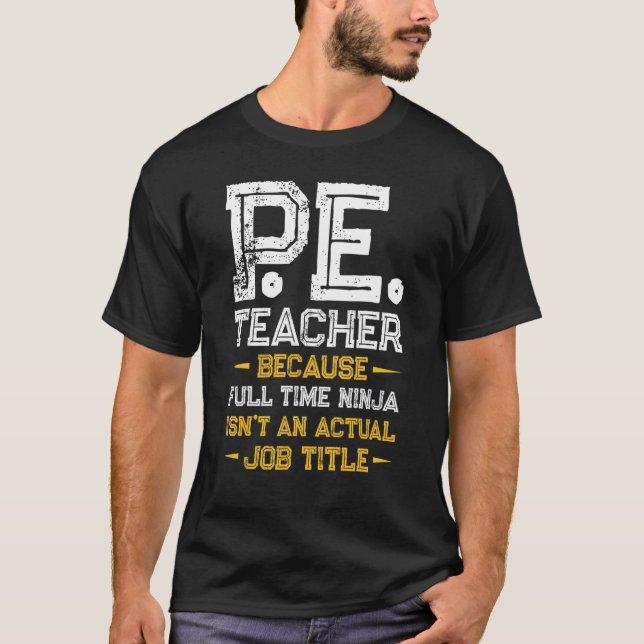 Camiseta PE Trabalho de Professores de Educação Física 12 (Frente)