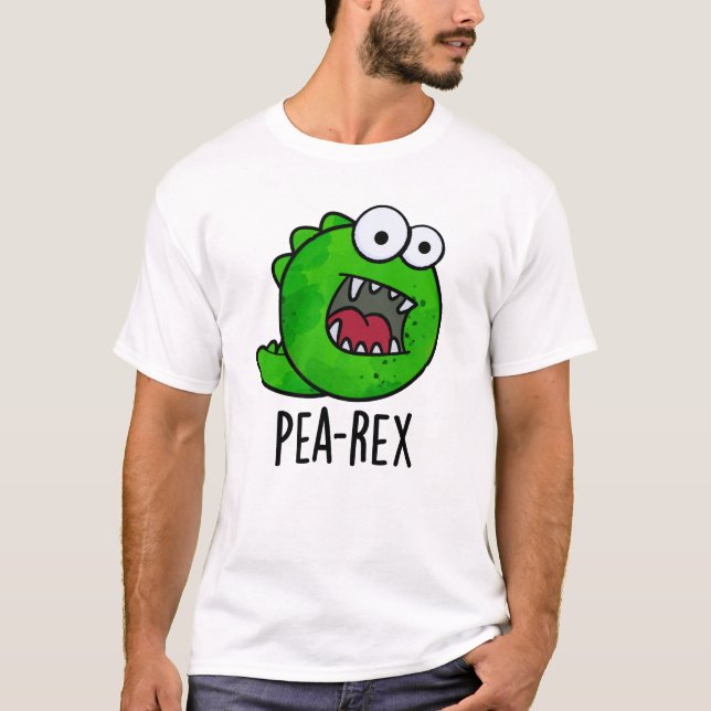 Camiseta Pea Rex Funny Dinosaur Veggie TRex Pun (Frente)