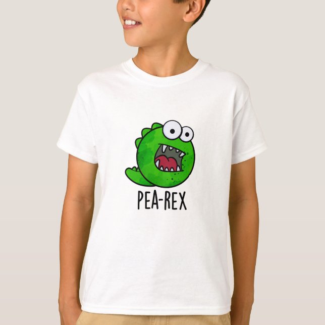 Camiseta Pea Rex Funny Dinosaur Veggie TRex Pun (Frente)