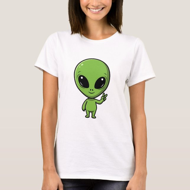 Camiseta Peace Alien (Frente)