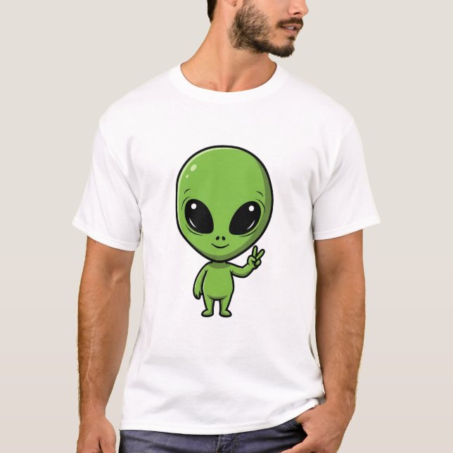 Camiseta Peace Alien (Frente)