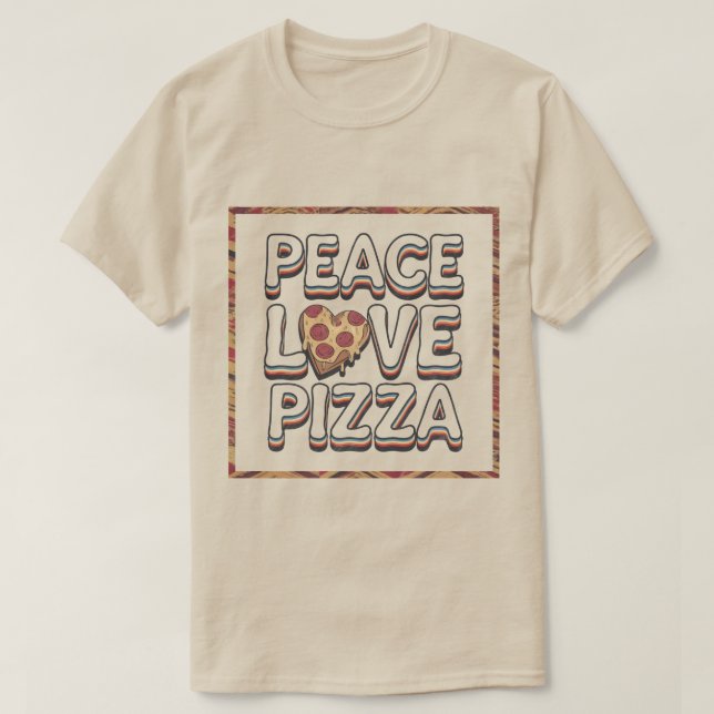 Camiseta PEACE AMVE PIZZA T-Shirt (Frente do Design)
