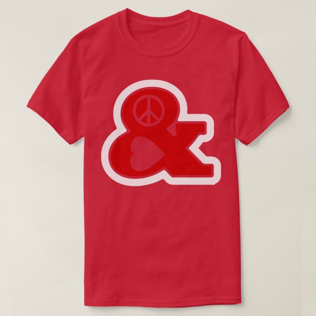 Camiseta Peace and LoveSign (Frente do Design)
