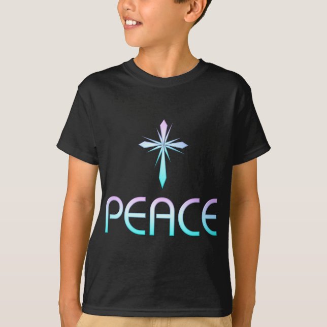 Camiseta Peace Cross Christian (Frente)