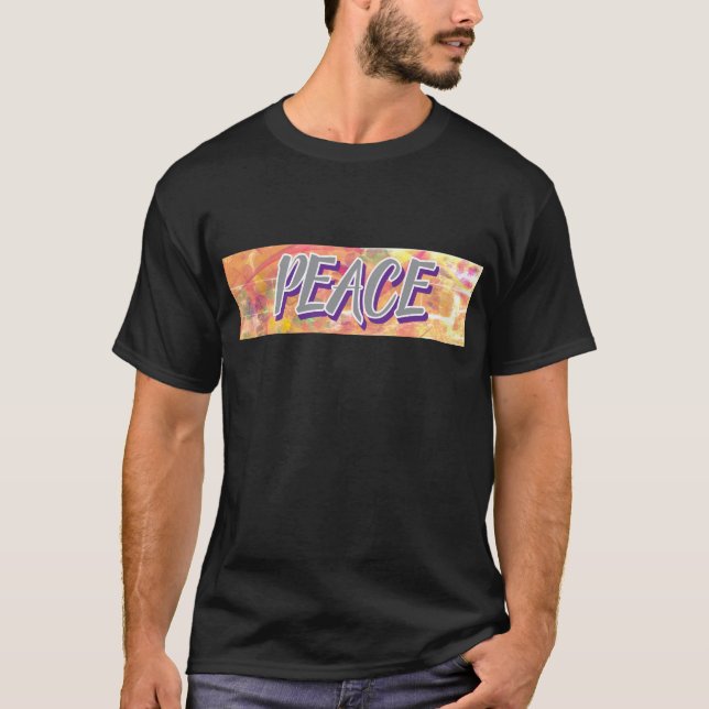Camiseta "PEACE" de homens (Frente)