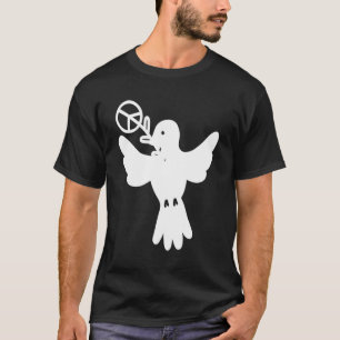 Camiseta Peace Dove Peace Sign White Dove Peace