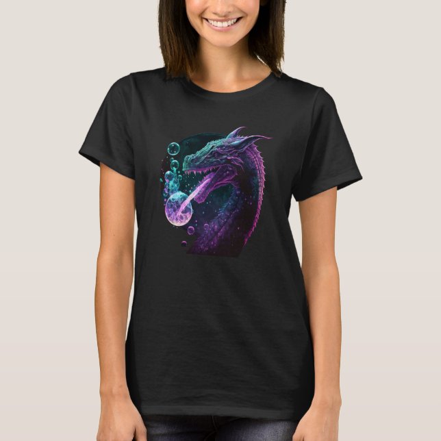 Camiseta Peace Dragon With Bubbles  3 (Frente)