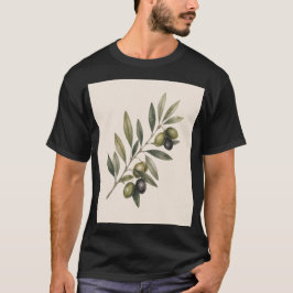 Camiseta Peace Grows Here | Vintage Olive Branch Botanical