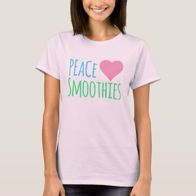 Camiseta Peace Heart Smoothies (Frente)