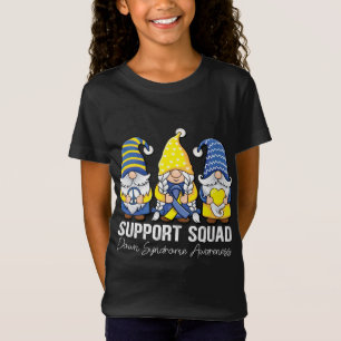 Camiseta Peace hope Love gnomos apoiam Down Syndrome Aware