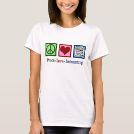 Camiseta Peace Love Accounting