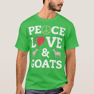 Camiseta Peace Love and Goats Cute Goat Farmer Farmers