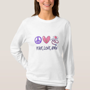 Camiseta Peace Love APRN