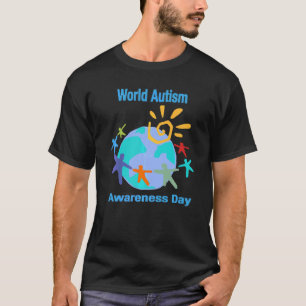 Camiseta Peace Love Autism Awareness Month For Support Asd