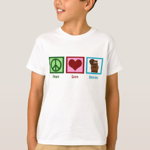 Camiseta Peace Love Beavers Kids