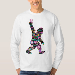 Camiseta Peace Love Bigfoot Funny Bigfoot Lover T-Sh