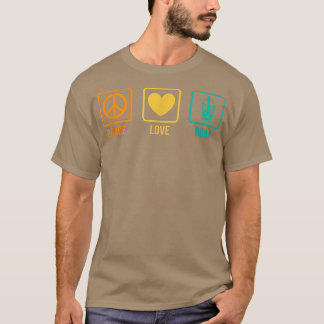 Camiseta Peace Love Boba Graphic Tea Lover Tea Drinker Bubb