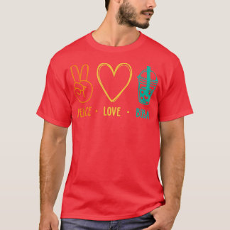 Camiseta Peace Love Boba Graphic Tea Lover Tea Drinker Bubb