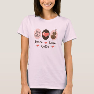 Camiseta Peace Love Cello Organic Tee