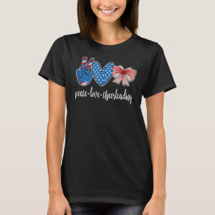 Camiseta Peace Love Cheerhead Cheerhead Cheer Cheerleader P