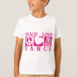Camiseta Peace Love Dance