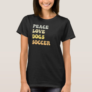 Camiseta Peace Love Dogs Soccer Retro
