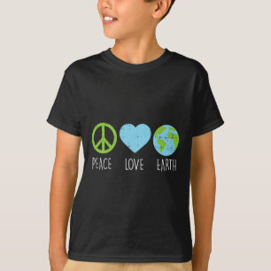 Camiseta Peace Love Earth Legal Hippie Hippy Environmentali