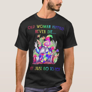Camiseta Peace Love Gnomo Hippie Gnomos Guitar Decor