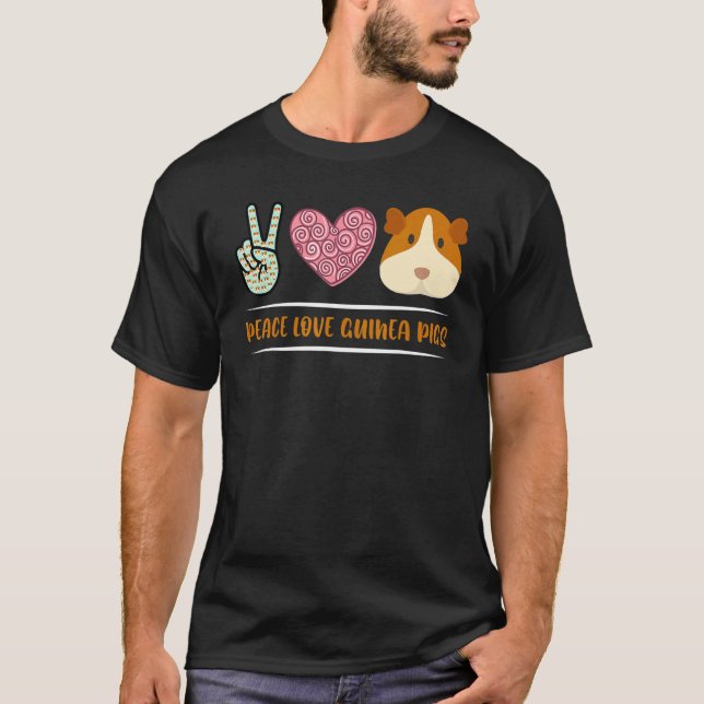 Camiseta Peace Love Guiné Pigs Guiné 1 (Frente)
