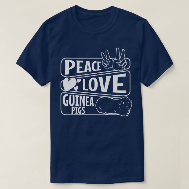 Camiseta Peace Love Guiné Premium4324 (Frente do Design)