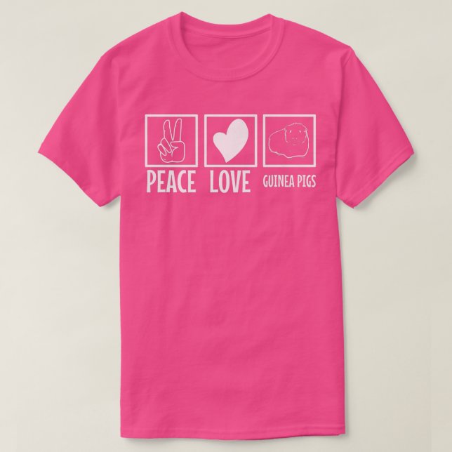Camiseta Peace Love Guiné Premium 4321 (Frente do Design)