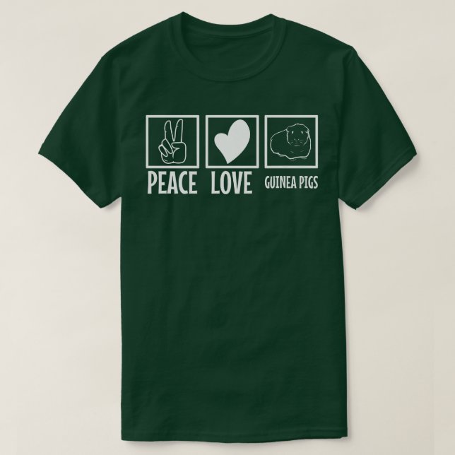 Camiseta Peace Love Guiné Premium 4325 (Frente do Design)