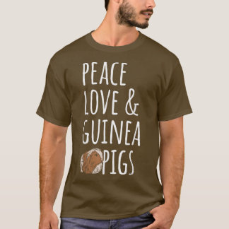 Camiseta Peace Love & Guinea Pigs 