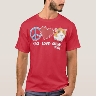Camiseta Peace love guinea pigs77