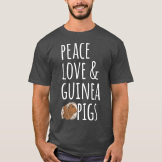 Camiseta Peace Love & Guinea Pigs Premium 
