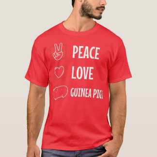 Camiseta Peace love guinea pigs Premium T-Shirt