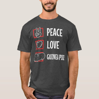 Camiseta Peace love guinea pigs T-Shirt
