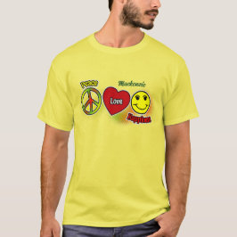 Camiseta Peace Love Happiness
