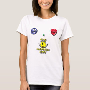 Camiseta Peace Love Happy T-Shirt