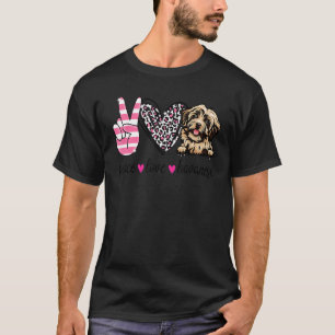 Camiseta Peace Love Havanese Dog Mãe