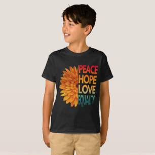 Camiseta PEACE LOVE HOPE EQUALITY