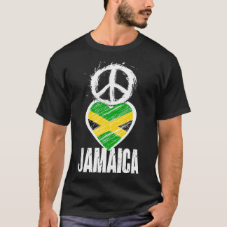 Camiseta Peace Love Jamaica