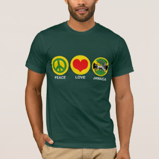 Camiseta Peace Love Jamaica